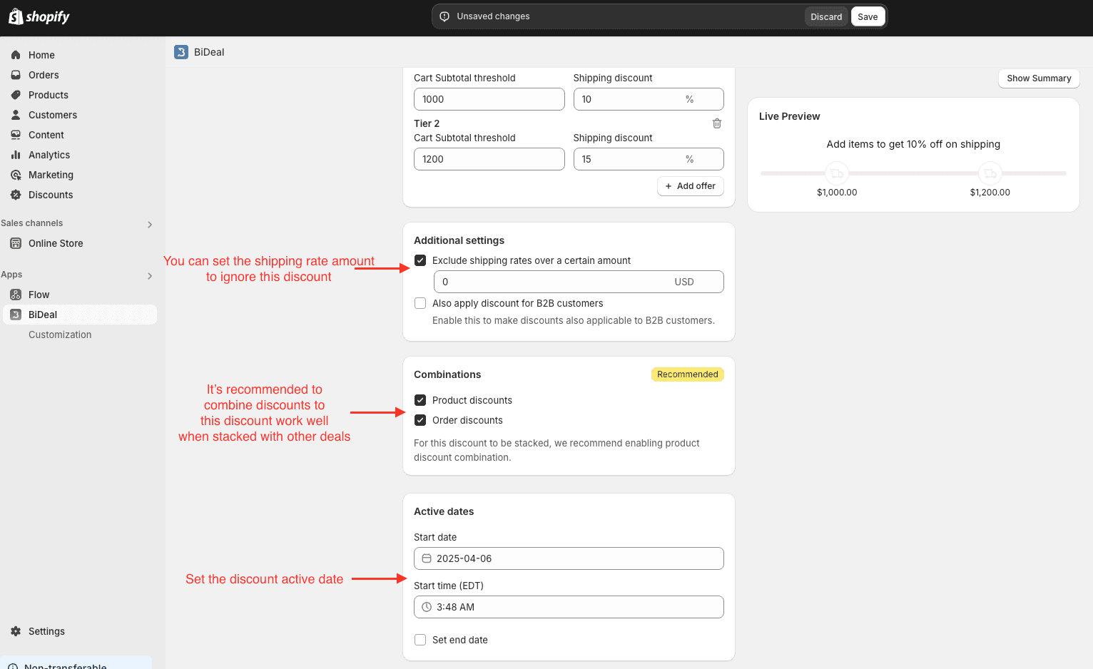 free shipping discount strategy combinations