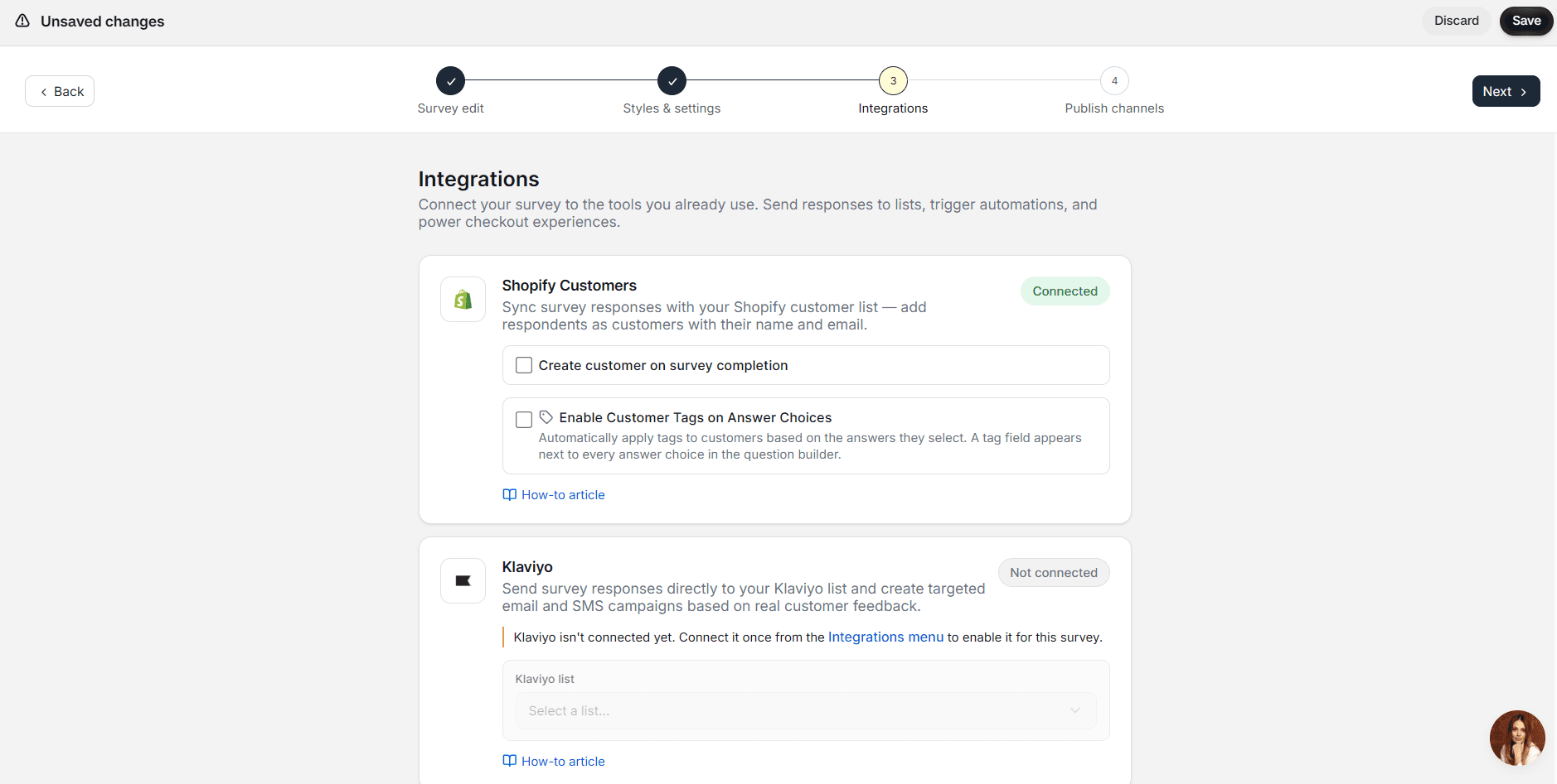 Apricot integrations tab